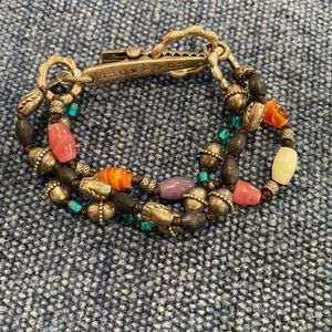 Lucky a brand beaded bracelet with claw clasp